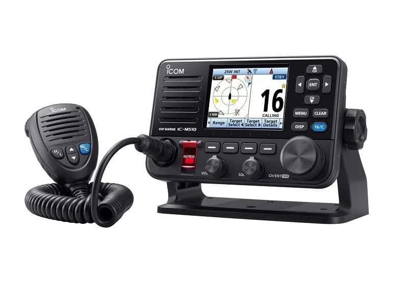 Rádio VHF Fixo ICOM M510E c/DSC, AIS e APP