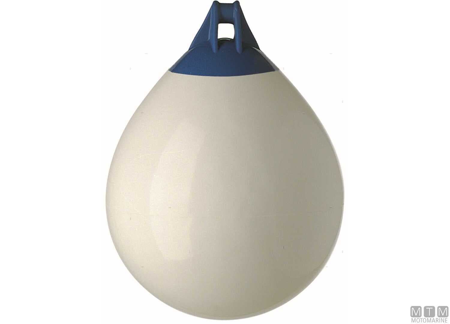 Defensa redonda Majoni de grande dimensão, 85 × 105 cm, Branco