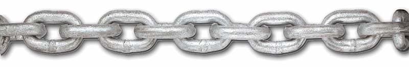 Corrente calibrada em aço galvanizado, 6 mm, 25 m