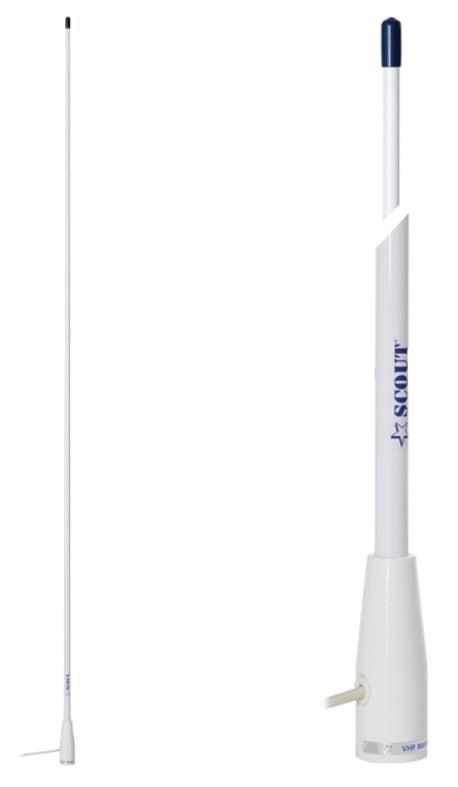 Antena VHF marítima em fibra de vidro, EVAL 01830-2