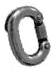 Elo aberto de união de corrente inox AISI 316, 8 mm