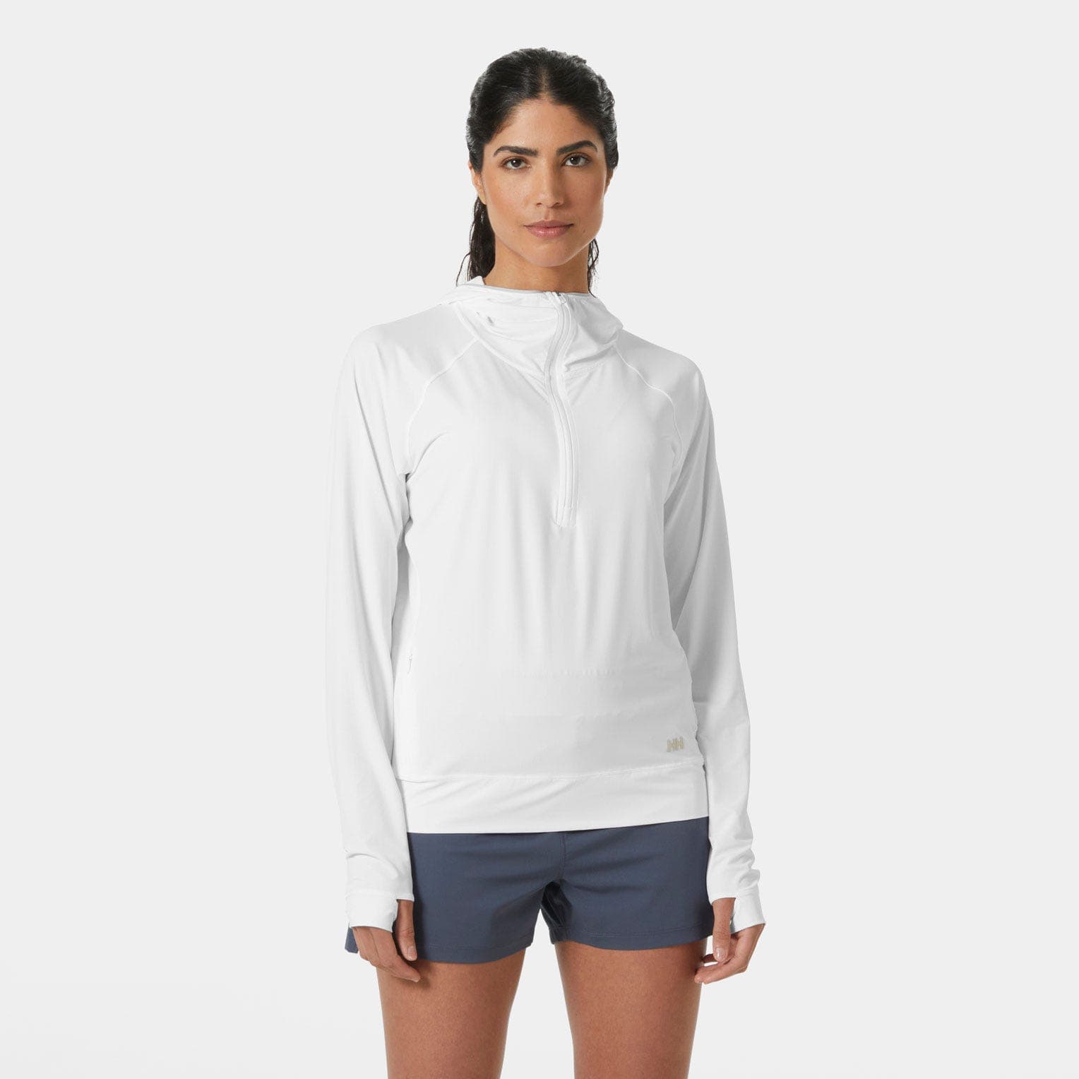 Helly Hansen W SHINE SOLEN 1/2 ZIP HOODIE - cor 001