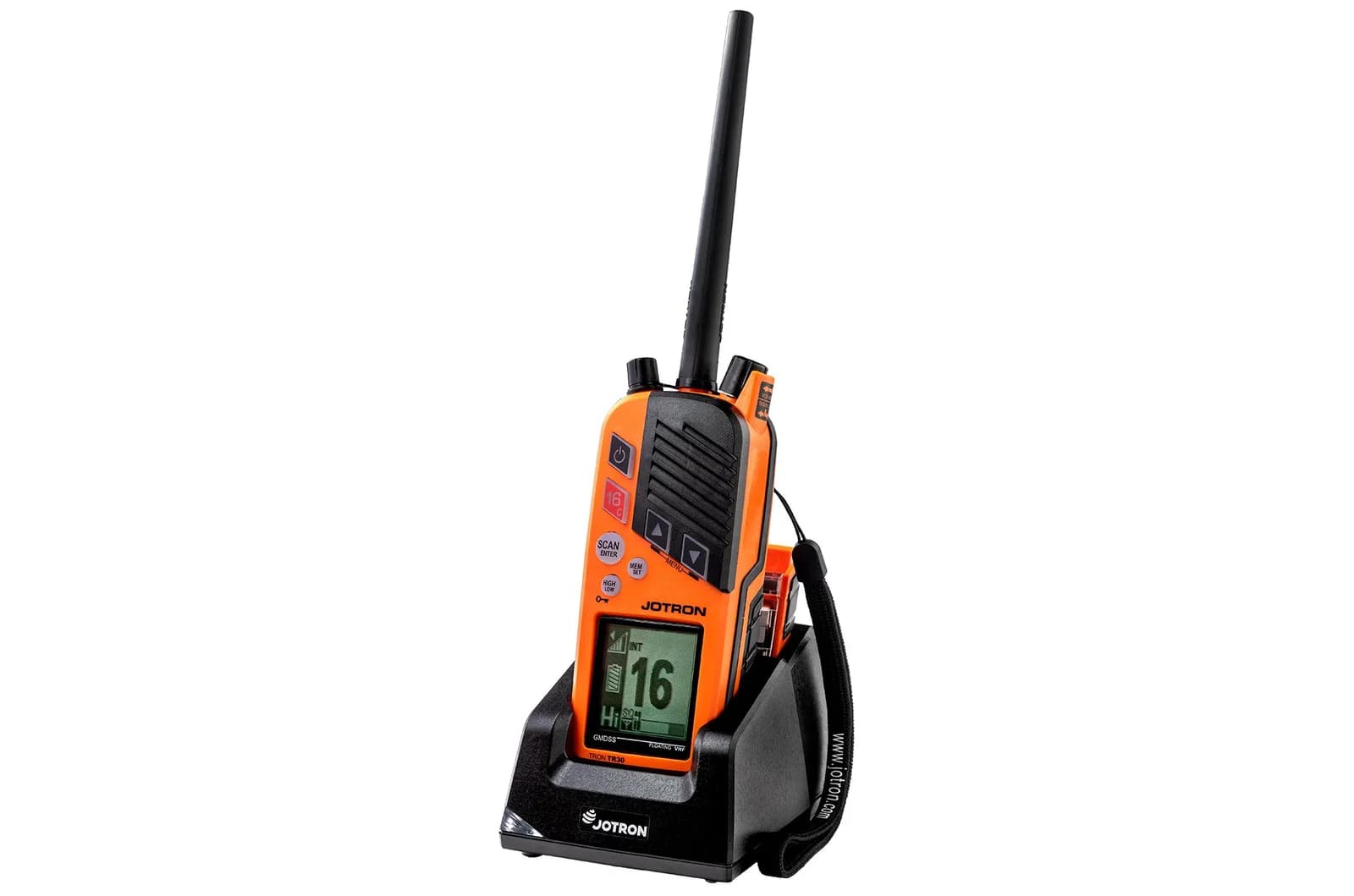 Tron TR30 GMDSS and maritime VHF radio with charger and rechargeable battery