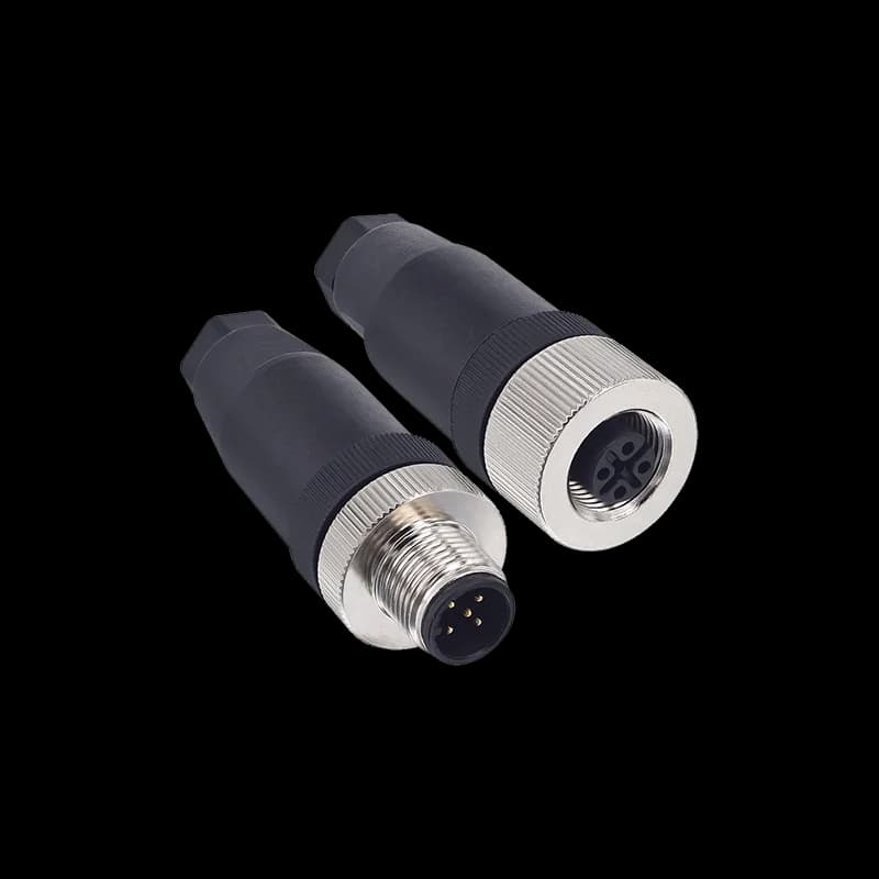 M12/5 pins self assemble connector (male or female)