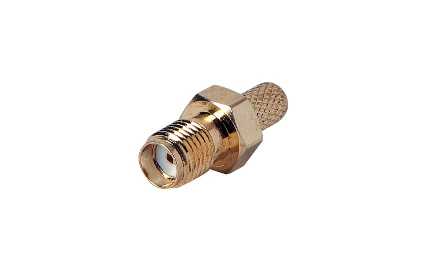 Conector Scout SMA fêmea (RG-58) (SMA fêmea de cravar)