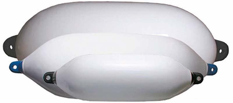 Defensa cilíndrica XL, 600 × 1600 mm, branca