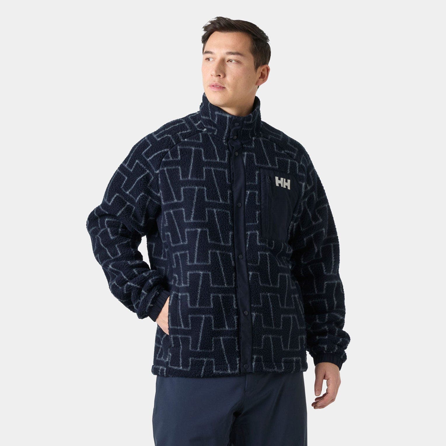 Helly Hansen PANORAMA PRINTED PILE SNAP - cor 597