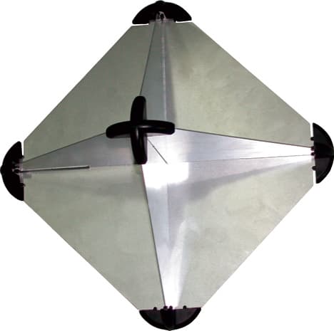 Refletor de radar desmontável, 21,5 × 21,5 × 30 cm