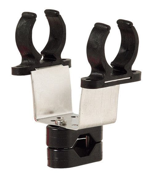 Suporte inox para luz de boia, tubo de 22–25 mm