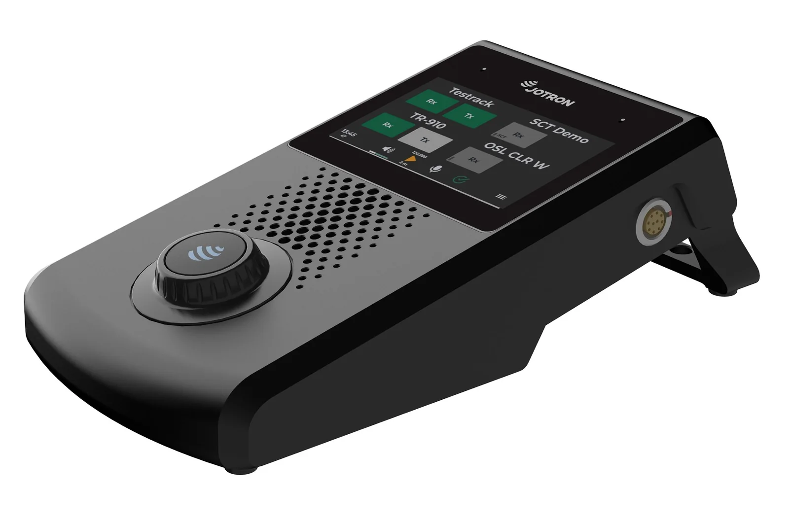 Controlador de rádio Jotron RC-8D com conector Lemo